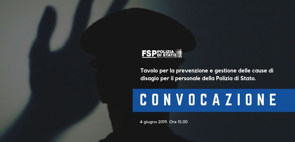 Tavolo per la prevenzione e gestione delle cause di disagio per il personale della Polizia di Stato.