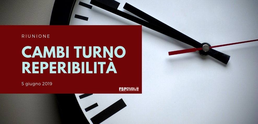 riunione cambi turno e reperibilità