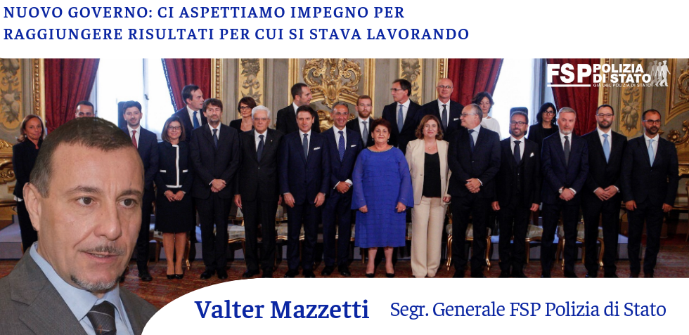 Nuovo Governo. Ci aspettiamo impegno per raggiungere risultati per cui si stava lavorando.