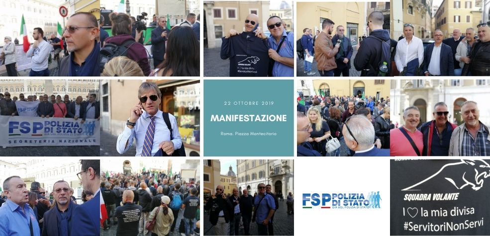 manifestazione 22 ottobre 2019 montecitorio