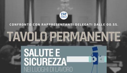 tavolo sicurezza l,uoghi di lavoro